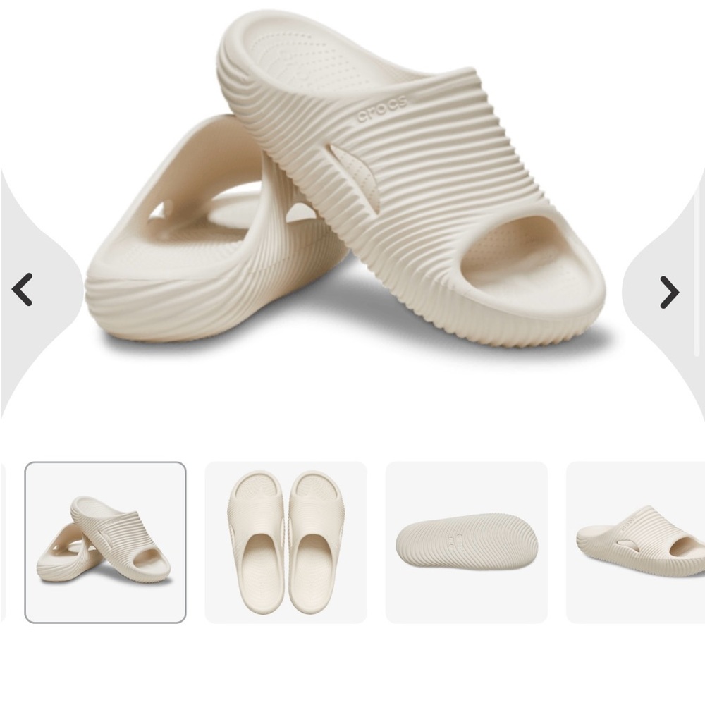CROCS Cream Loafers & Slip-Ons - Picture 6 of 6